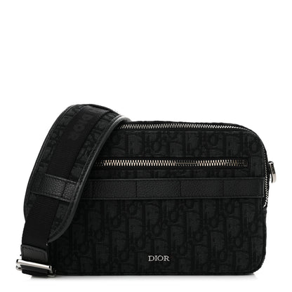 Christian Dior HOMME Oblique Safari Messenger Black 1 of 16