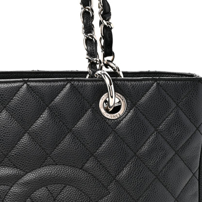 Chanel Caviar Quilted Grand Shopping Tote GST Black 8 of 10
