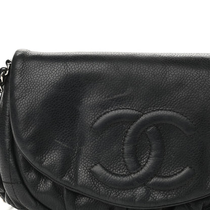 Chanel Caviar Half Moon Wallet On Chain WOC Black 11 of 13