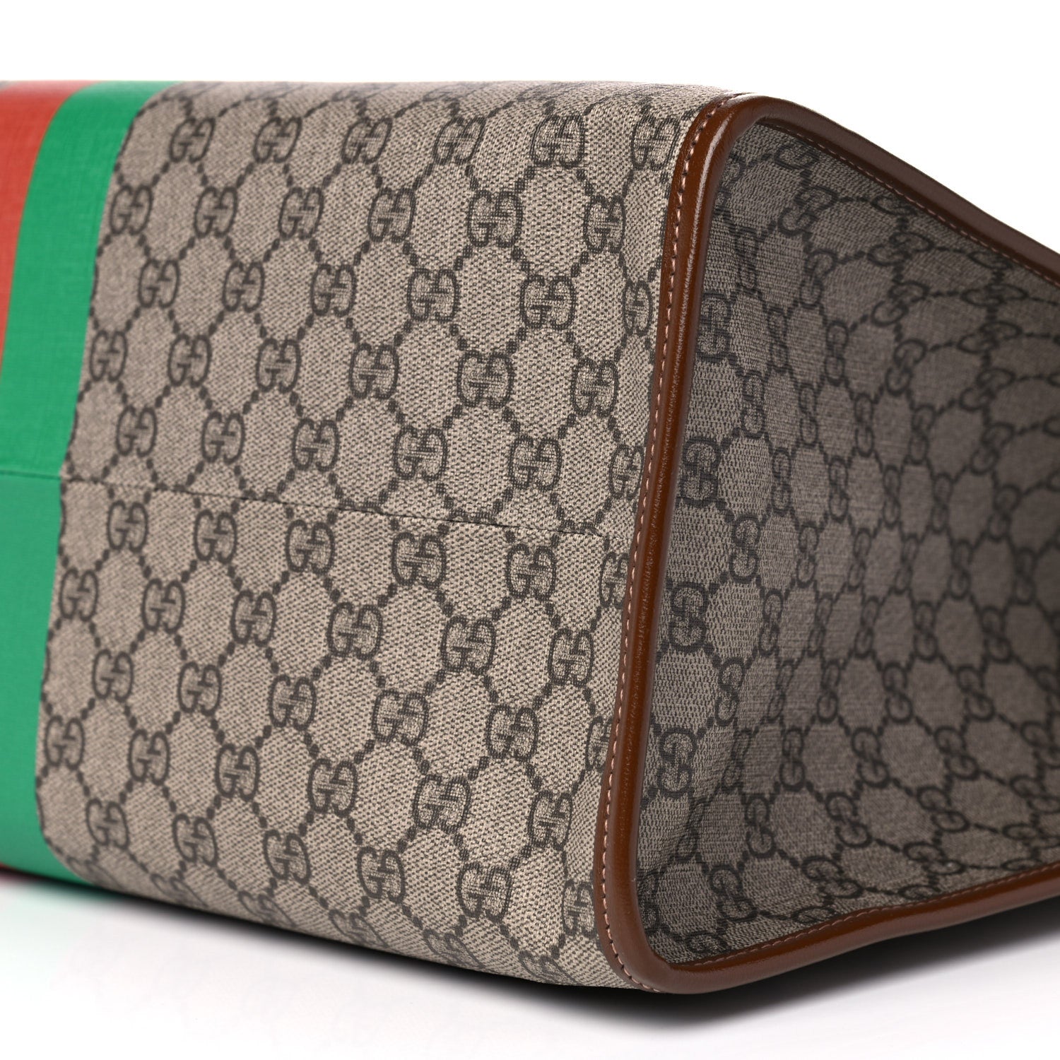 Gucci GG Supreme Monogram Fake/Not Large Retro Interlocking G Tote Bag Beige Brown Sugar 10 of 10