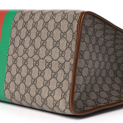 Gucci GG Supreme Monogram Fake/Not Large Retro Interlocking G Tote Bag Beige Brown Sugar 10 of 10
