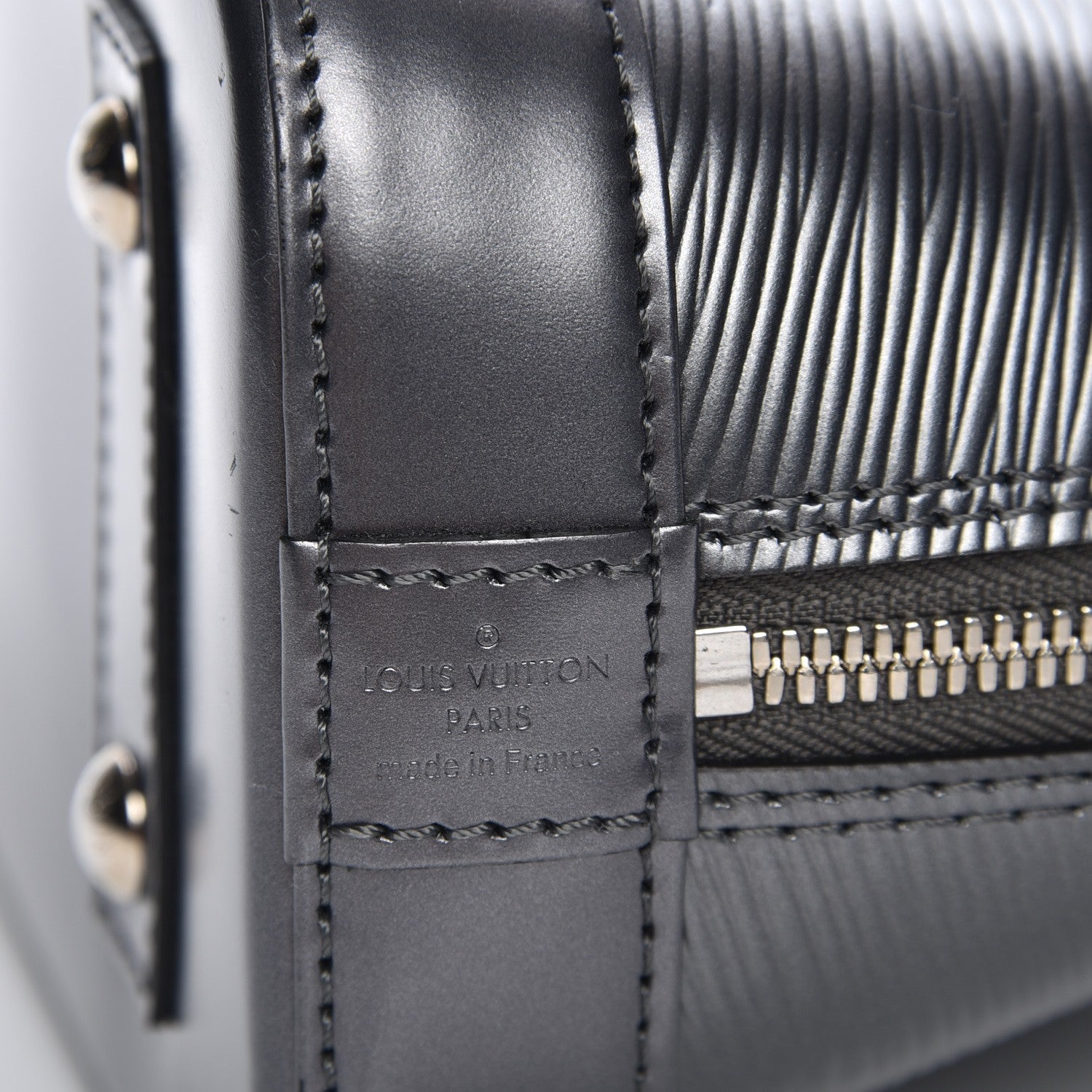 Louis Vuitton Epi Alma BB Anthracite Nacre 6 of 7