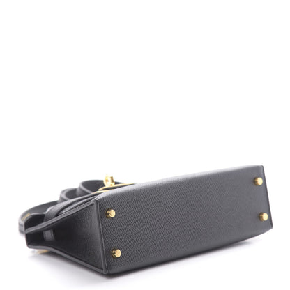 Hermes Epsom Mini Kelly Sellier 20 Black 3 of 10
