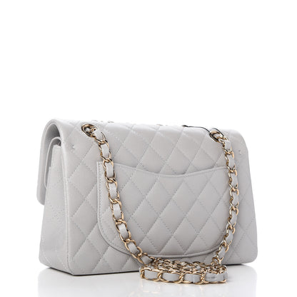 Chanel Caviar Quilted Small Double Flap Grey 3 of 11