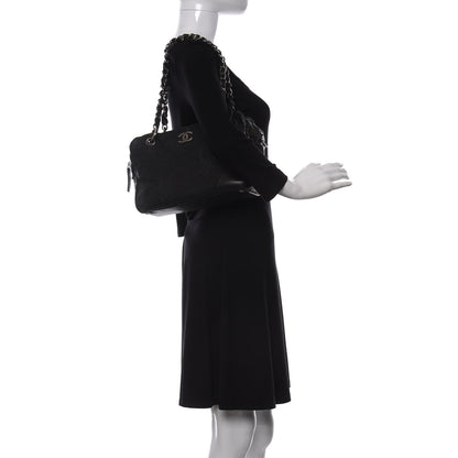 Chanel Distressed Caviar Outdoor Ligne Tote Black 2 of 10