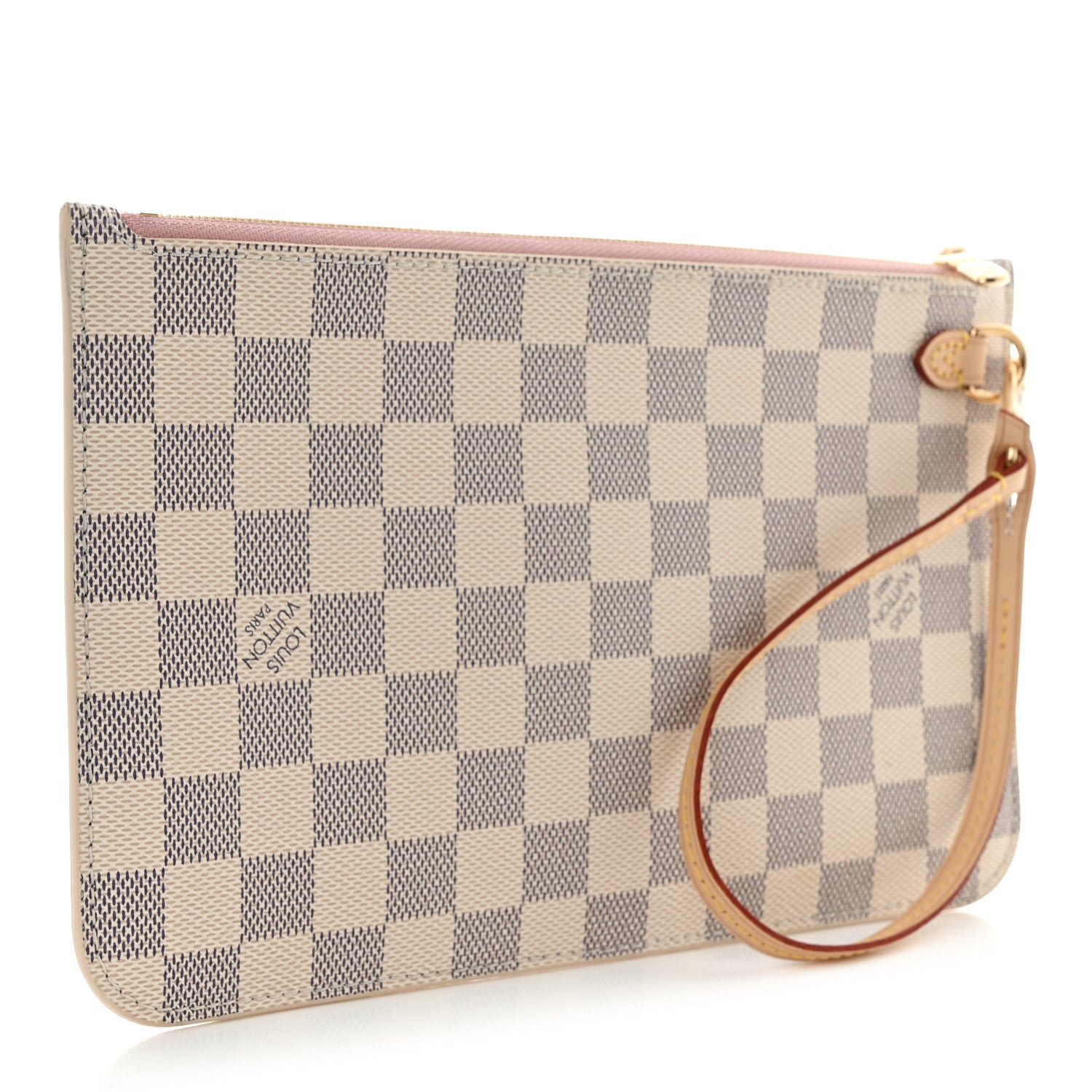 Louis Vuitton Damier Azur Neverfull MM GM Pochette Rose Ballerine 3 of 6