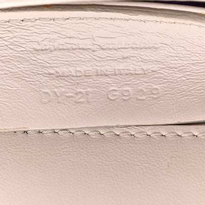 Salvatore Ferragamo Canvas Calfskin Thalia Crossbody Bag White Multicolor 7 of 12