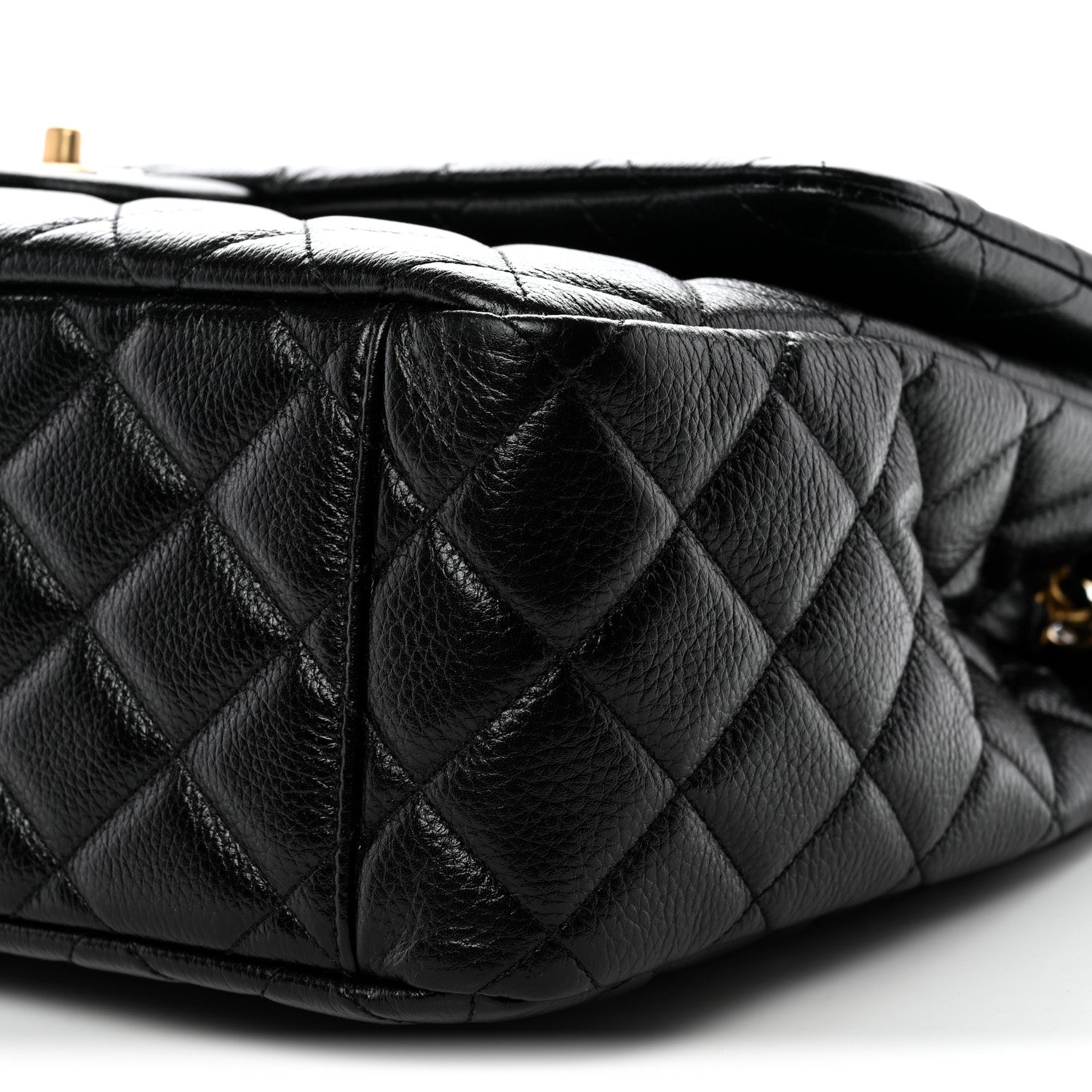 Chanel Grained Calfskin Quilted XXL Travel Flap Bag Black 10 of 10