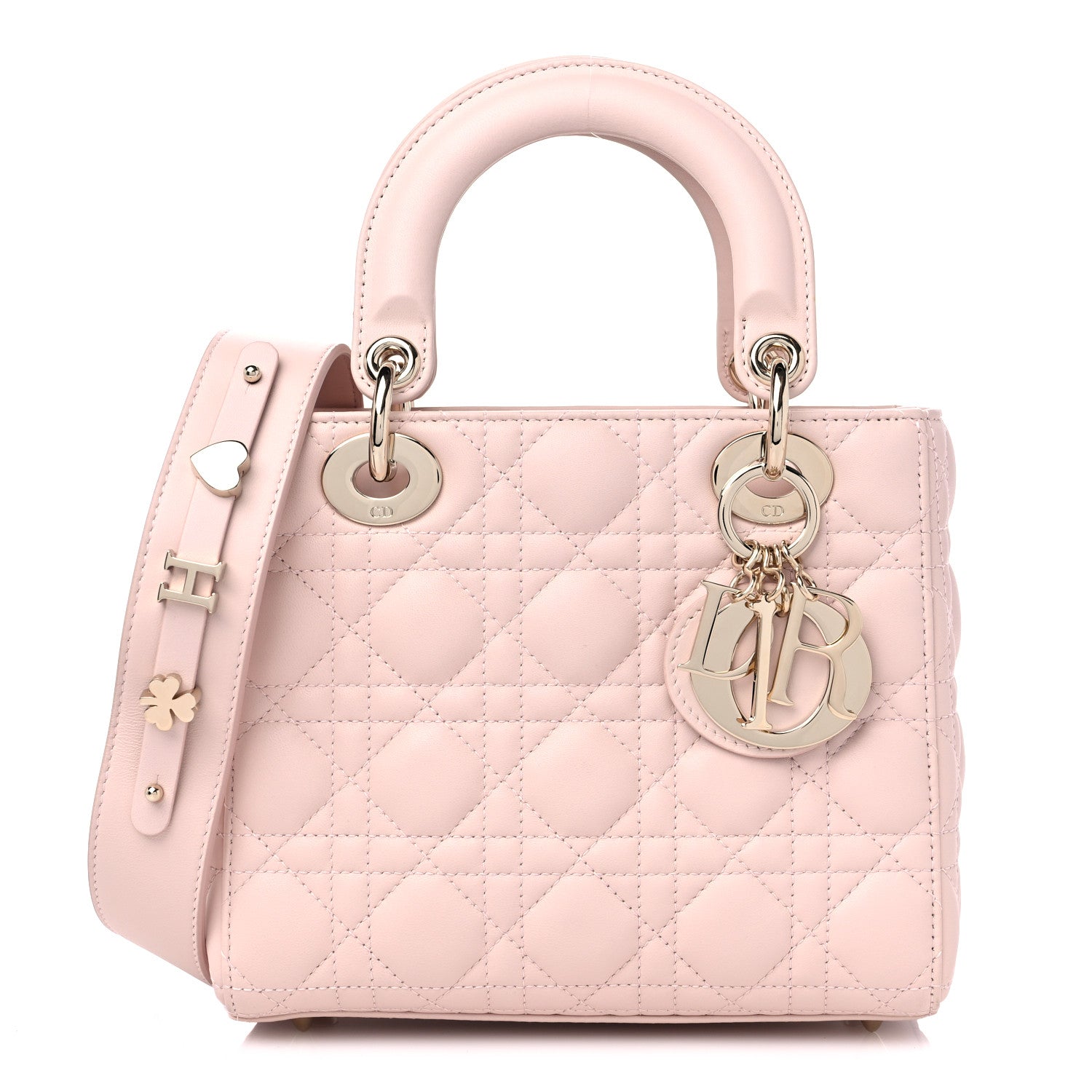 Christian Dior Lambskin Cannage Small My ABCDior Lady Dior Light Pink 1 of 8