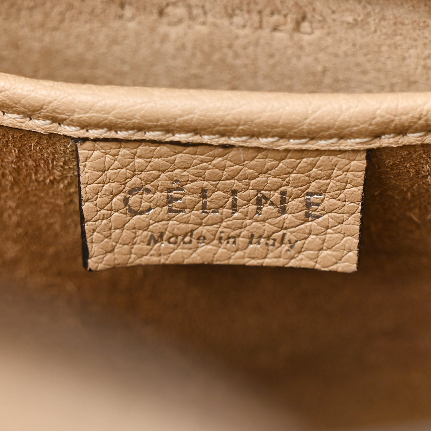 Drummed Calfskin Nano Luggage Dune