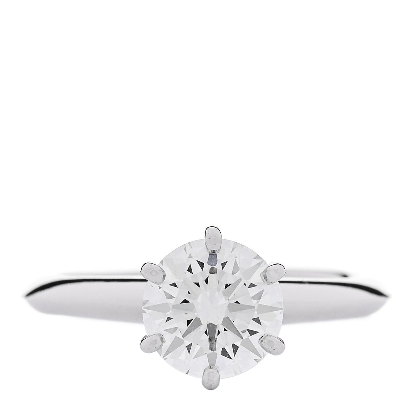 Platinum Diamond 1.30ct Solitaire Engagement Ring 49 5