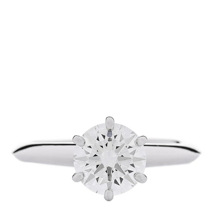 Tiffany Platinum Diamond 1.30ct Solitaire Engagement Ring 49 5 1 of 7