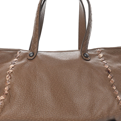 Bottega Veneta Cervo Intrecciato Pekary Tote Cigar 6 of 8