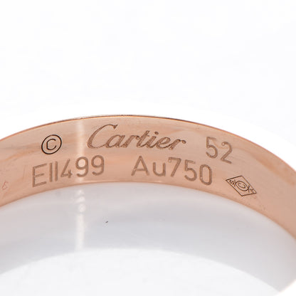 Cartier 18K Pink Gold 4mm LOVE Wedding Band Ring 52 6 5 of 6
