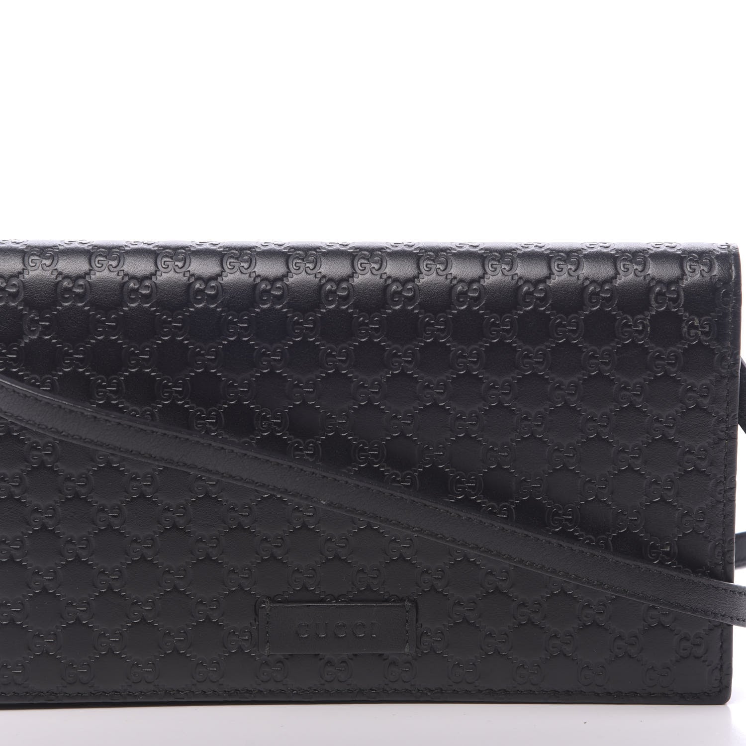Gucci Microguccissima Crossbody Wallet Black 9 of 10