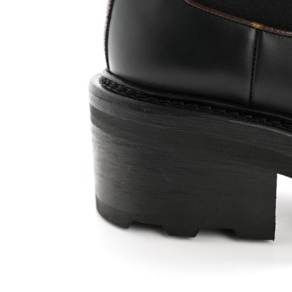 Louis Vuitton Calfskin Monogram Beaubourg Ankle Boots 39 Black 10 of 10