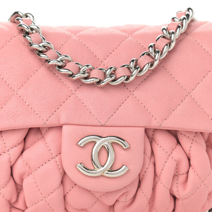 Chanel Washed Lambskin Quilted Mini Chain Around Messenger Pink 9 of 12