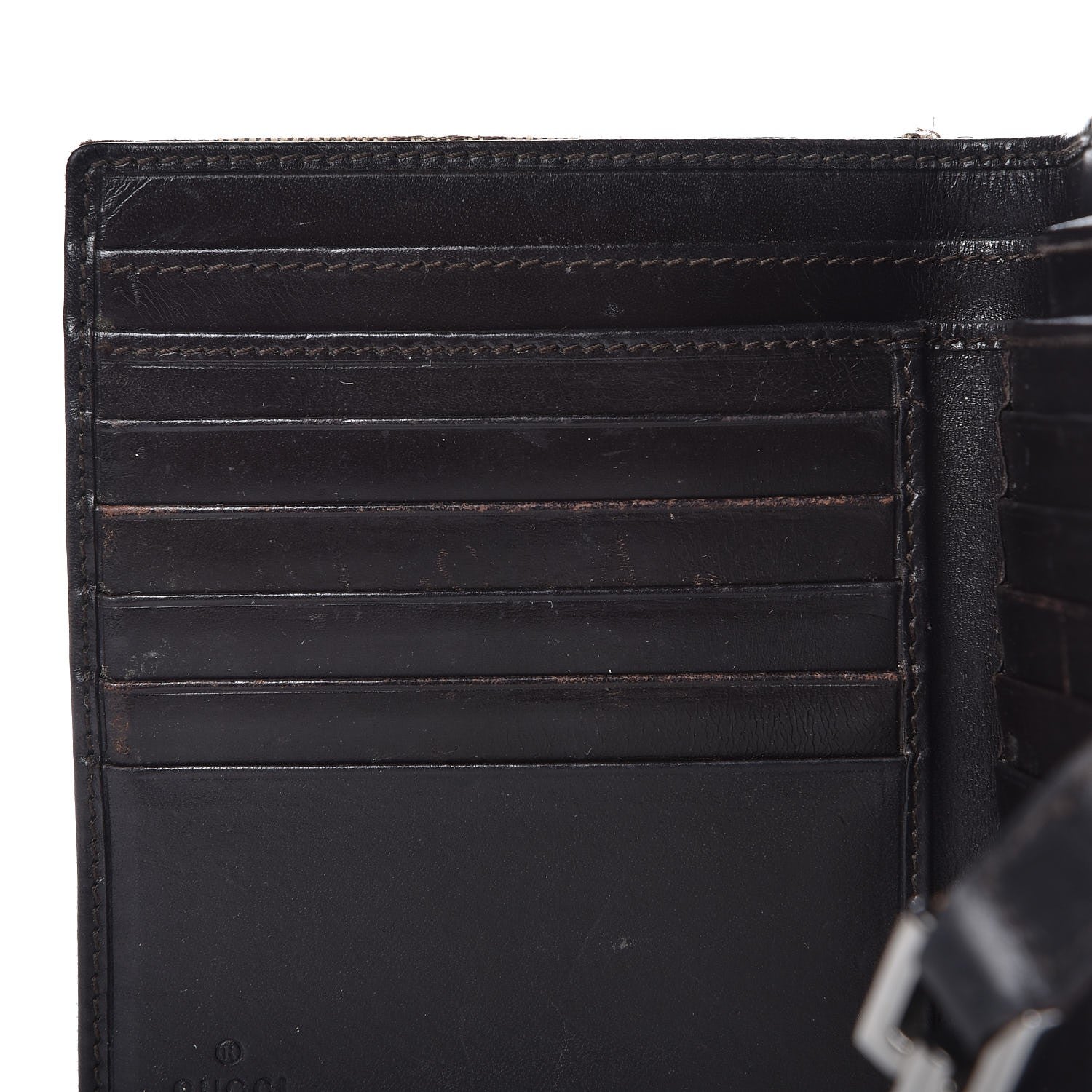 Gucci Monogram Web Wallet Brown 12 of 15