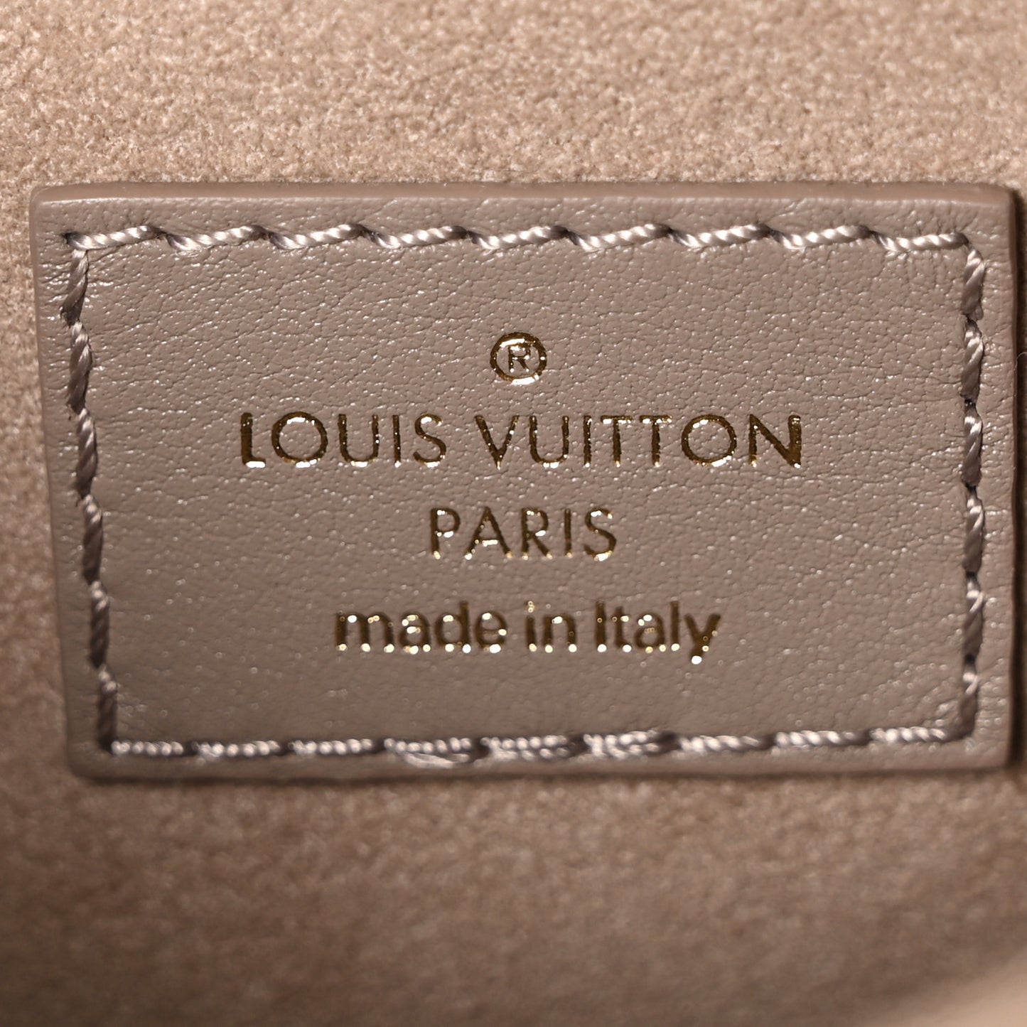 Calfskin LV New Wave Chain Bag Taupe