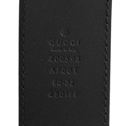 Gucci Calfskin Double G 40mm Belt 80 32 Black 3 of 4