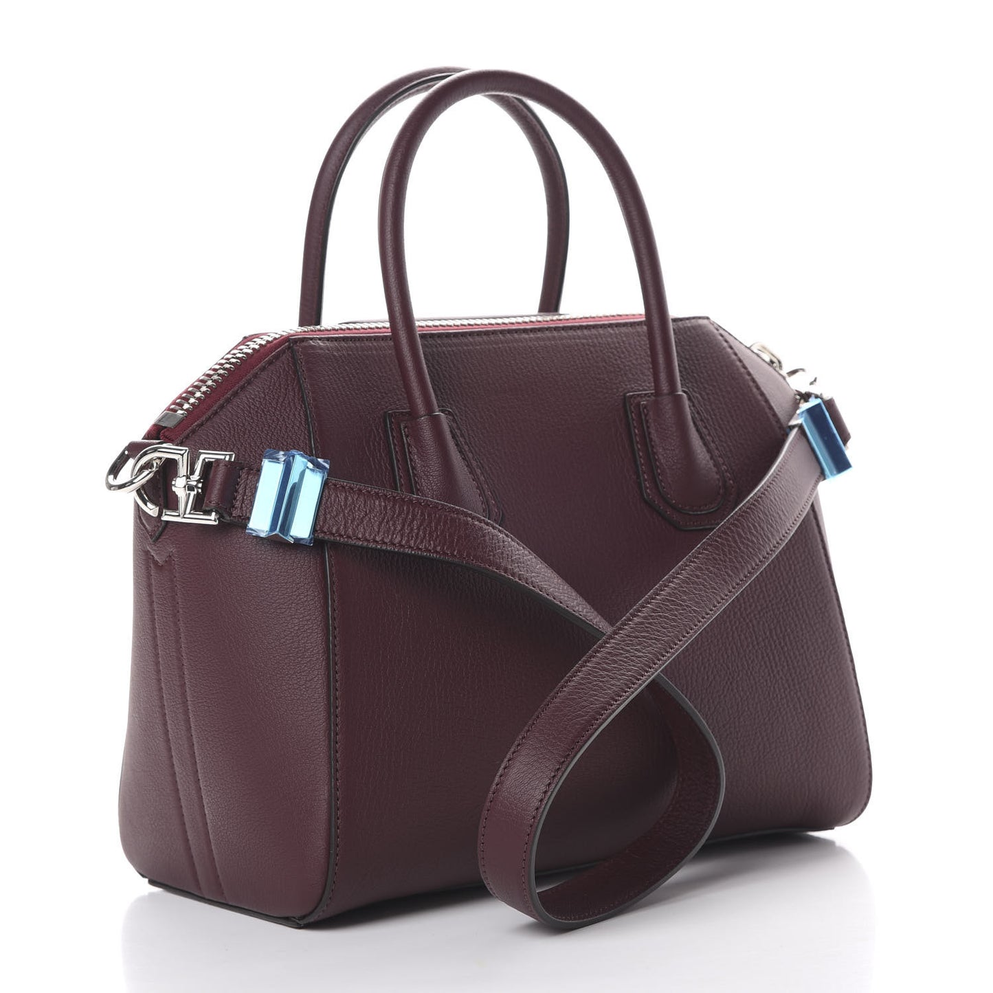Sugar Goatskin Small Antigona Aubergine