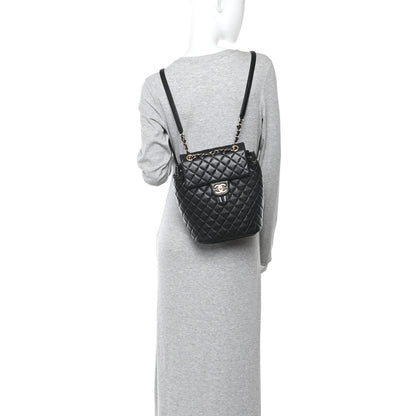 Chanel Lambskin Quilted Small Urban Spirit Backpack Black 2 of 10