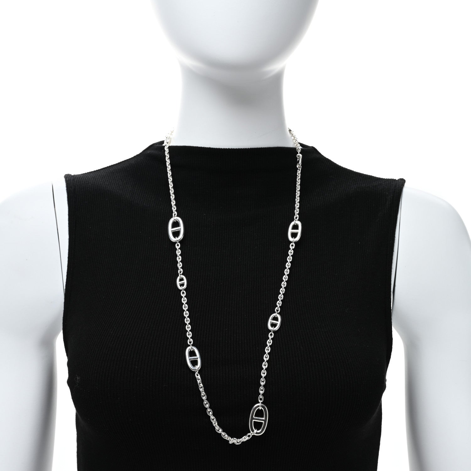 Hermes Sterling Silver Farandole Necklace 80 2 of 4