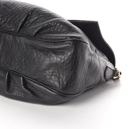 Fendi Crinkled Lambskin Mia Shoulder Flap Black 9 of 9