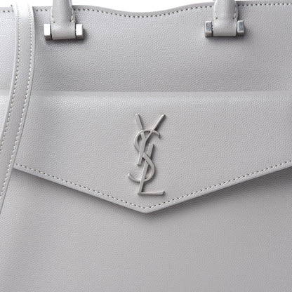 Saint Laurent Grain De Poudre Small Uptown Tote Granite 10 of 10