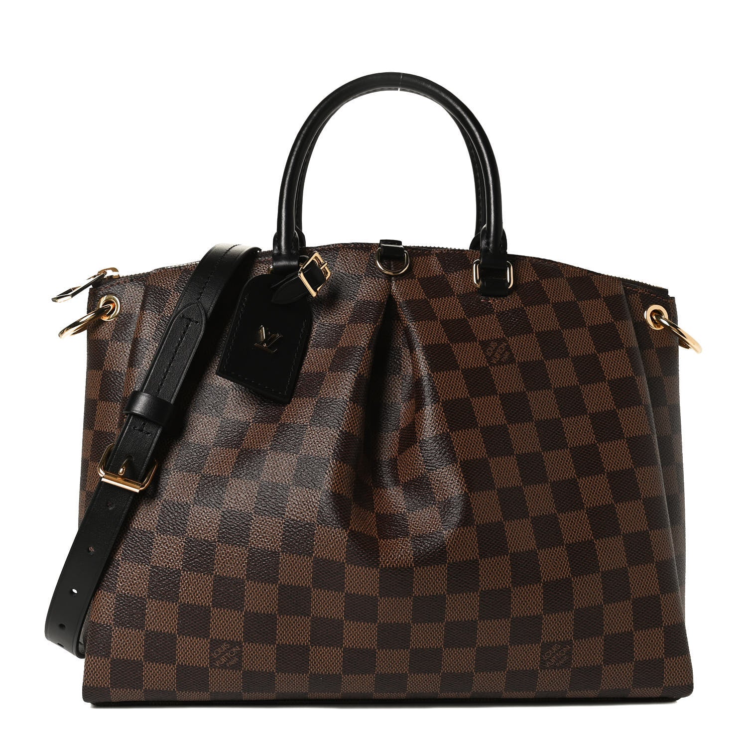Louis Vuitton Damier Ebene Odeon Tote MM Black 1 of 11