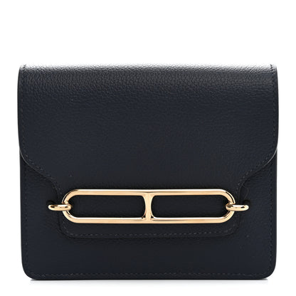 Hermes Evercolor Roulis Slim Wallet Bleu Nuit 1 of 9