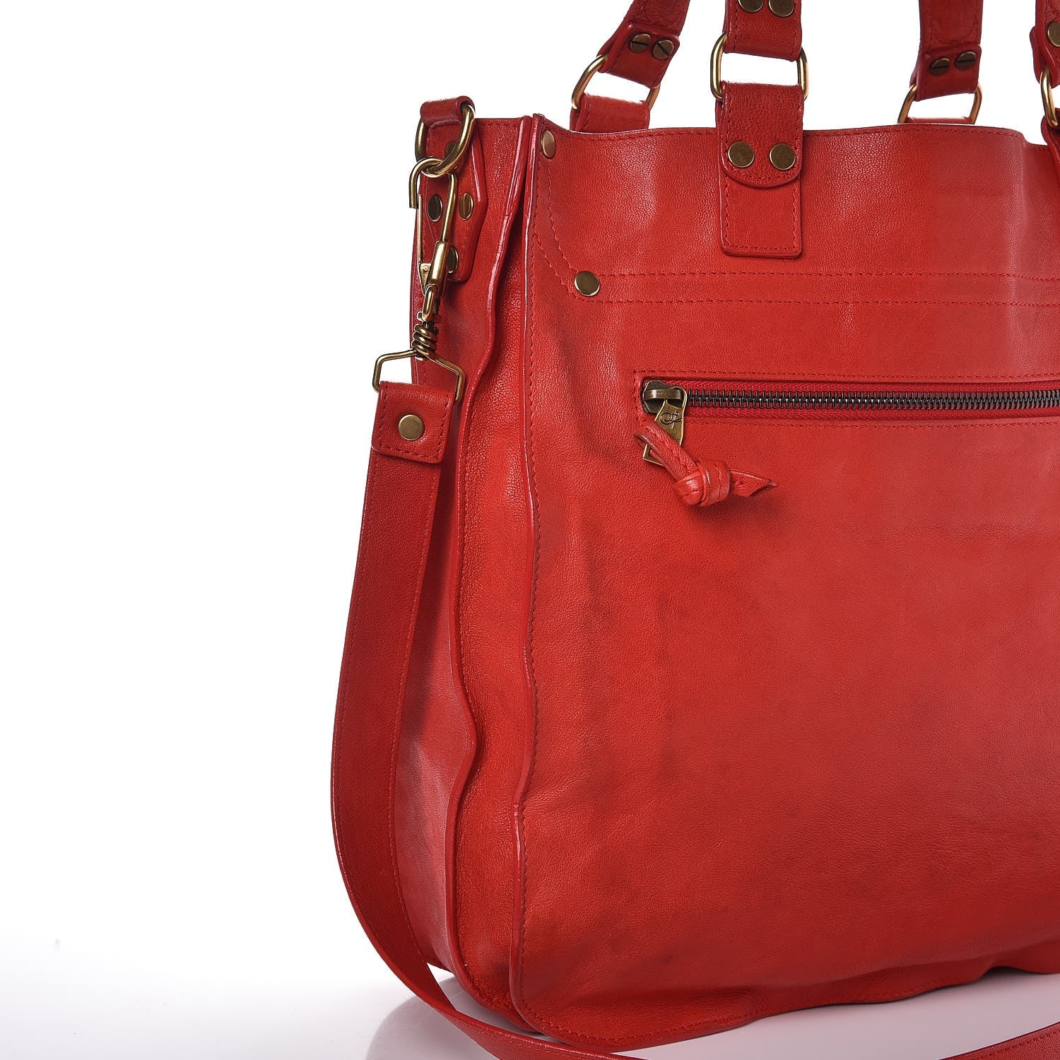 Proenza Schouler Lambskin PS1 Tote Bright Red 8 of 10