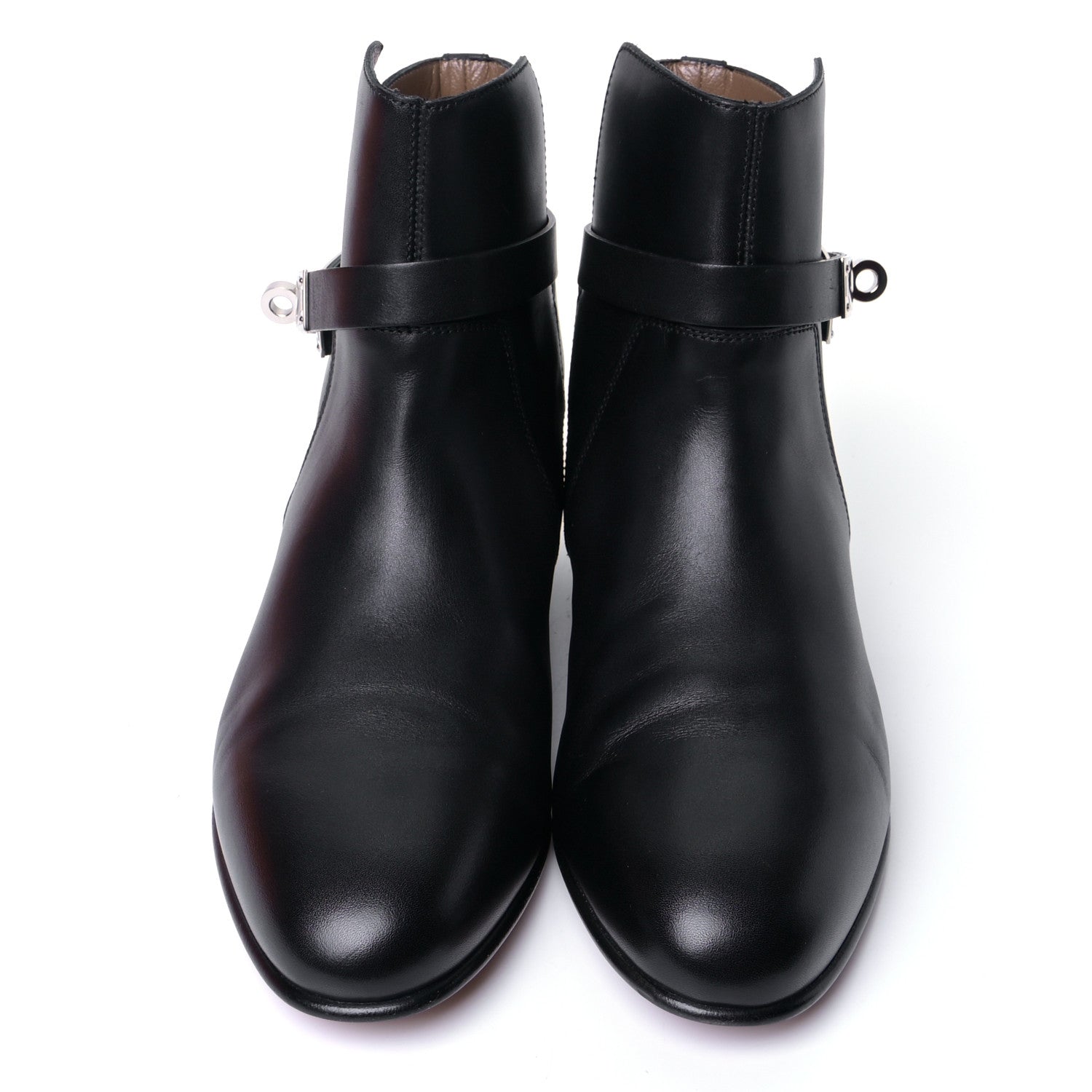 Hermes Calfskin Neo Low Boots 36.5 Black 2 of 7