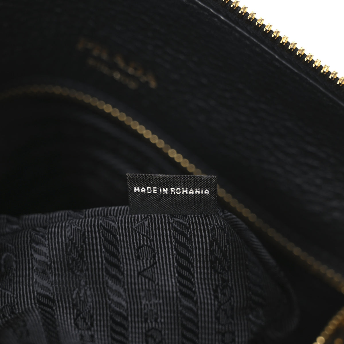 Prada Vitello Daino Small Tote Black 7 of 10