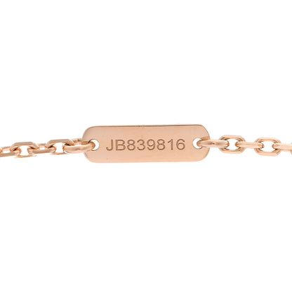Van Cleef & Arpels 18K Rose Gold Diamond Pink Sapphire Small Frivole Pendant Necklace 5 of 5