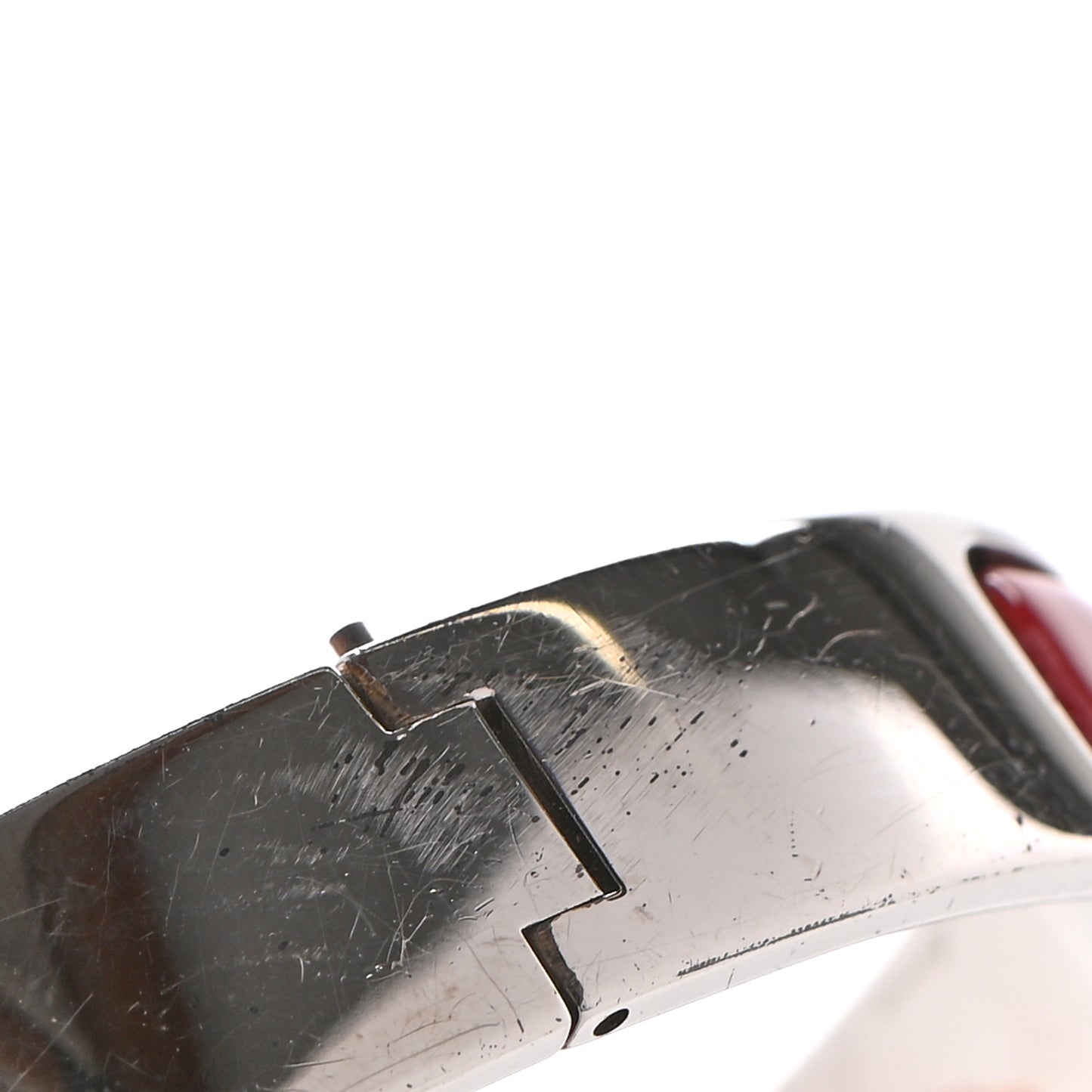 Enamel Narrow Clic Clac H Bracelet PM Red