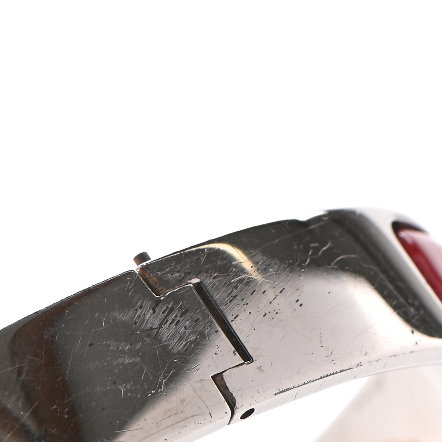 Hermes Enamel Narrow Clic Clac H Bracelet PM Red 9 of 12