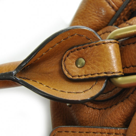 Leather Paddington Satchel Camel