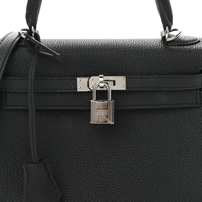 Hermes Togo Kelly Retourne 25 Black 7 of 10