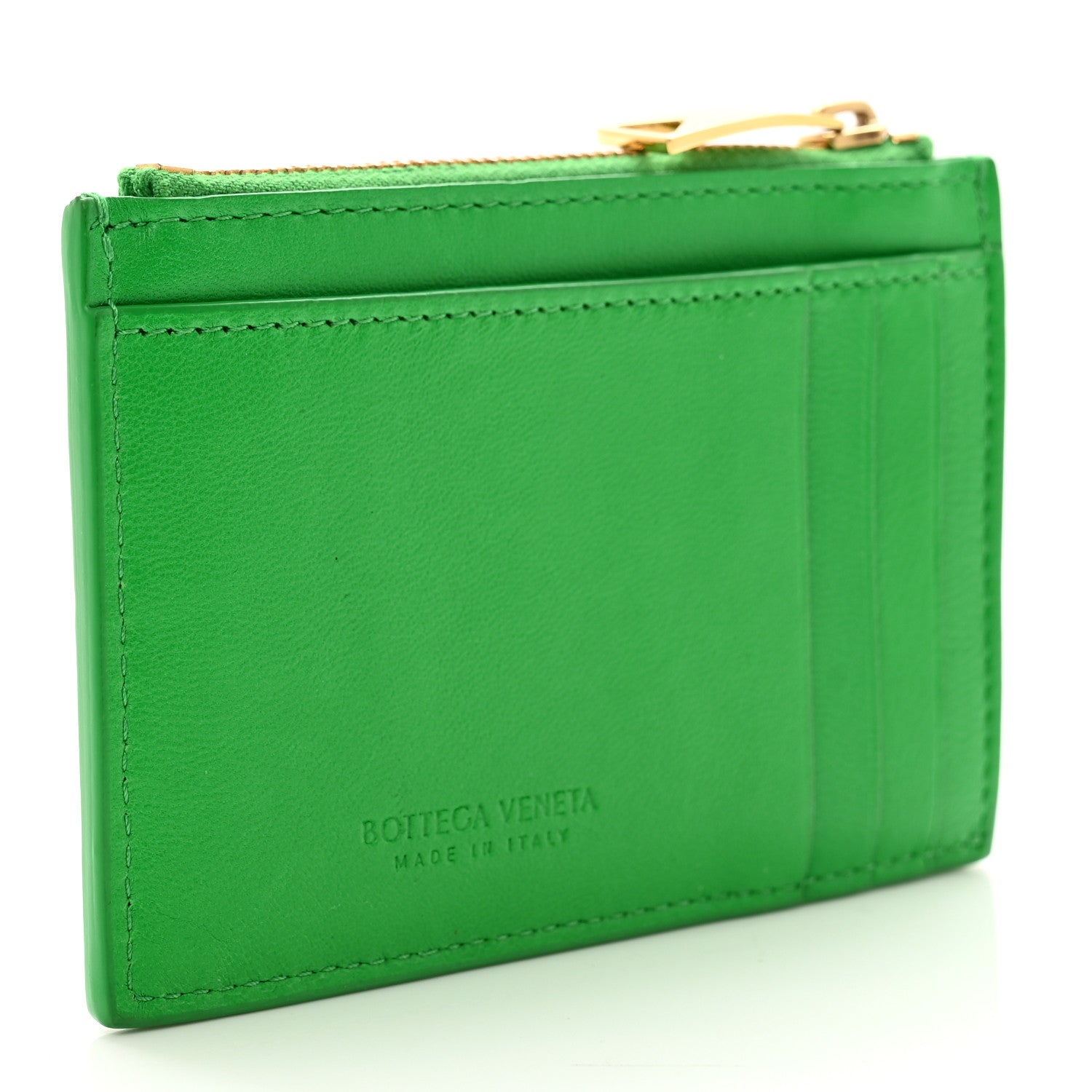 Bottega Veneta Nappa Maxi Intrecciato Zip Card Holder Parakeet 3 of 7