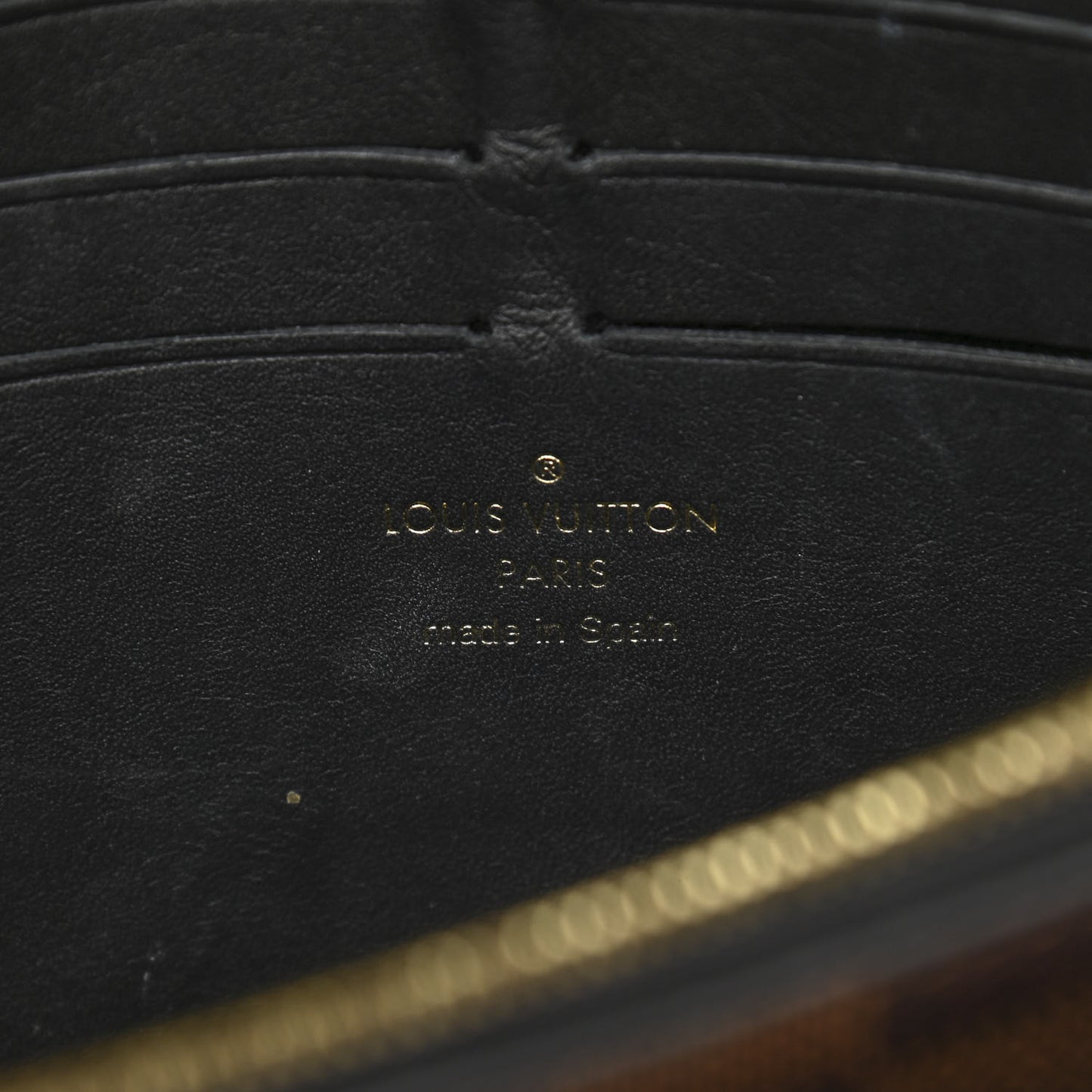 Damier Ebene Vavin Chain Wallet Black