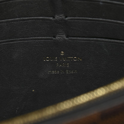 Louis Vuitton Damier Ebene Vavin Chain Wallet Black 6 of 10