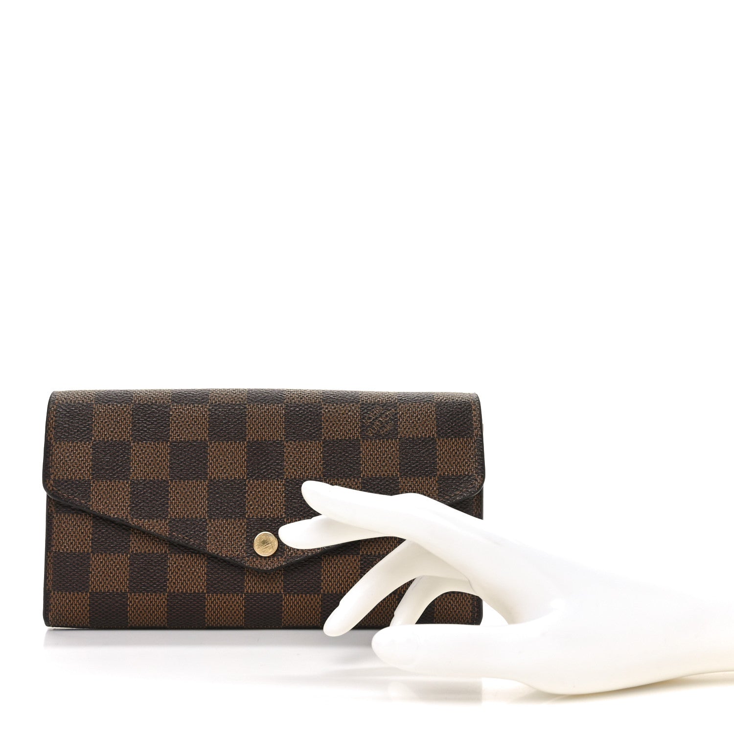 Louis Vuitton Damier Ebene Sarah Wallet NM 2 of 6