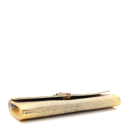 Chanel Lizard Pearl Evening Clutch Beige 4 of 14