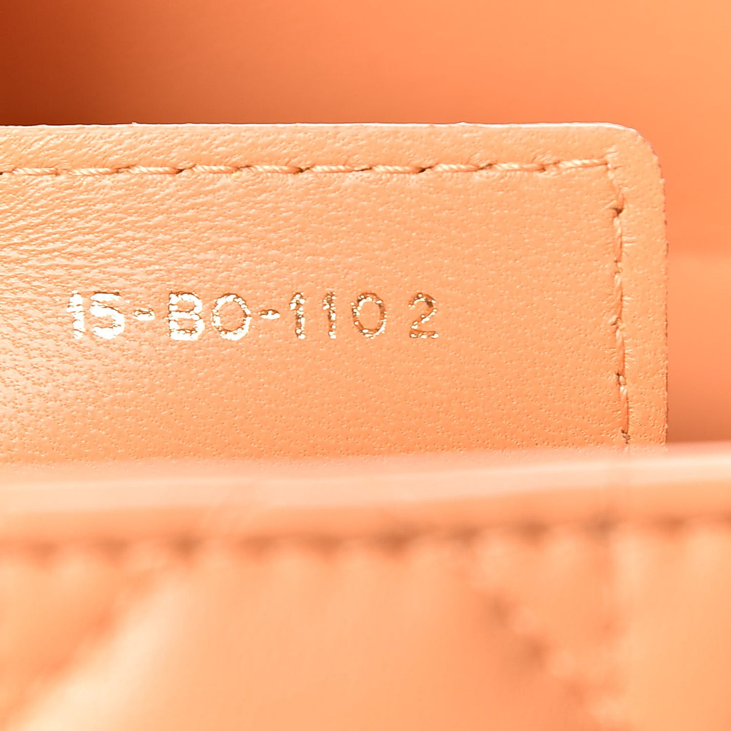 Lambskin Cannage Medium Lady Dior Orange
