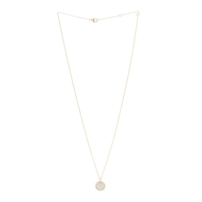 David Yurman 18K Yellow Gold Diamond Cable Collectibles Pave Charm Pendant Necklace 3 of 5