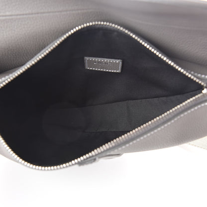 Christian Dior Grained Calfskin Kim Jones Saddle Bag Grey 7 of 8