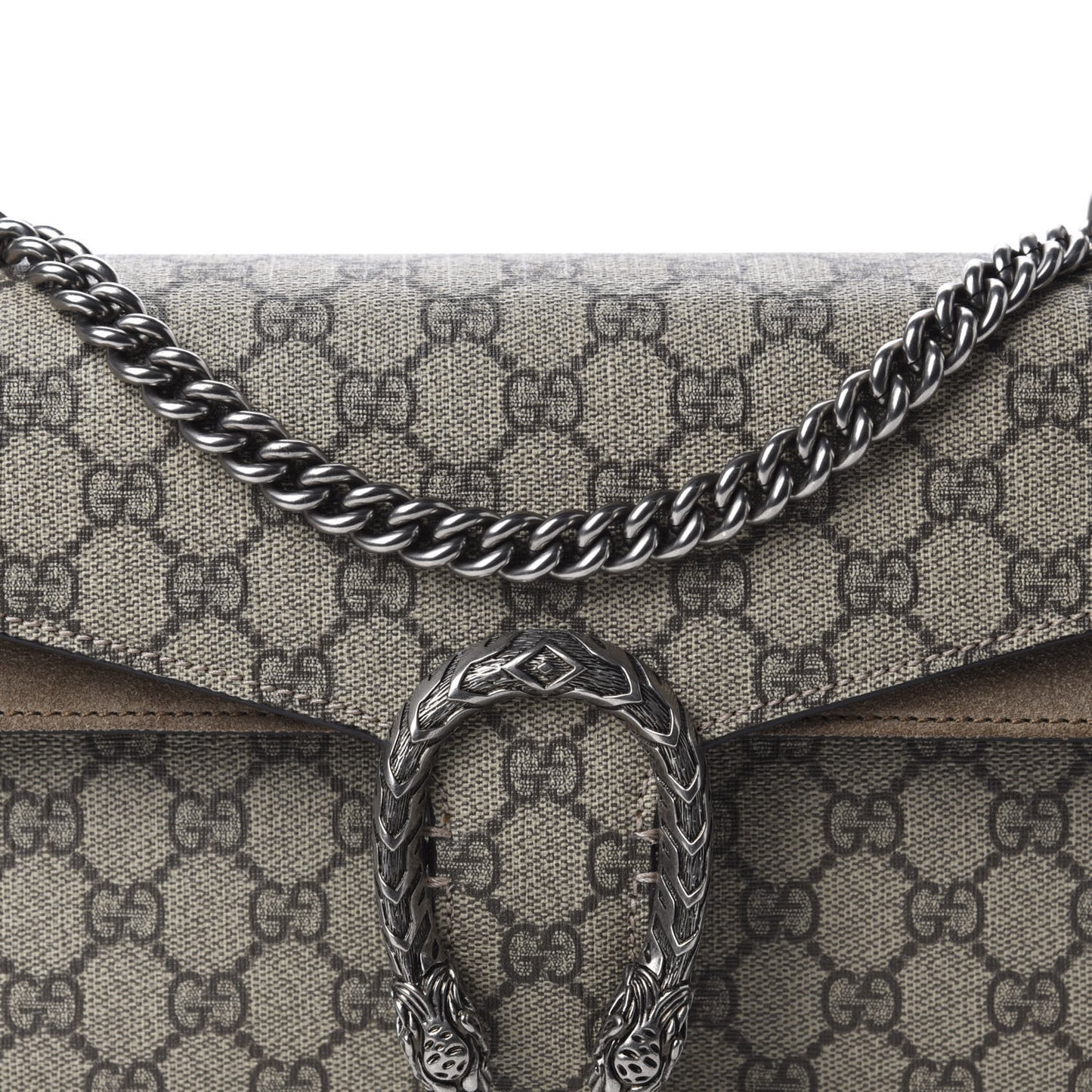 GG Supreme Monogram Small Dionysus Shoulder Bag Taupe