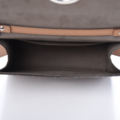 Fendi Vitello Century F is Fendi Whipstitch Threads FF Embossed Kan I Shoulder Bag Tobacco Orzo 6 of 9
