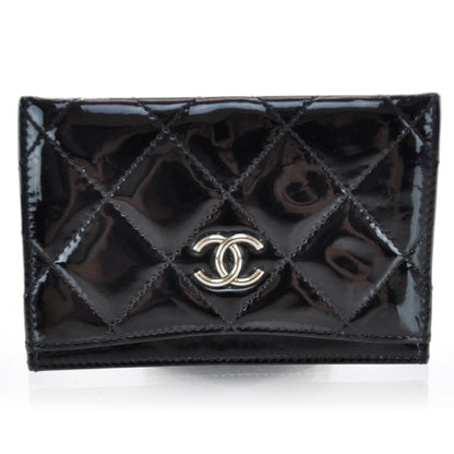 Chanel Patent Quilted Card Holder Black 1 of 8